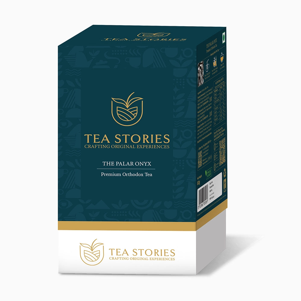 Palar Onyx packaging — premium tea with elegant branding.